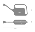 Konewka Trapezium 10 L