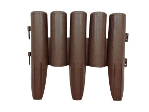 Palisada wysoka kpl. 8 szt. ciemny brąz