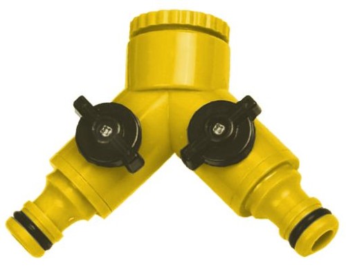 Trójnik z 2 zaworami 1/2" PREMIUM