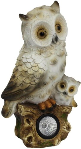 Ozdoba z oświetleniem sowy - 20x17x34 cm