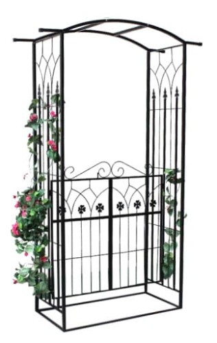 Pergola ogrodowa z bramką 130x39x260cm