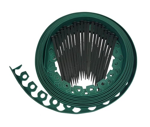 Obrzeże GARDENER zielone 38 mm + 10 kotew mocujących