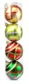 BOMBKI CHOINKOWE KPL. 4 15 CM W TUBIE