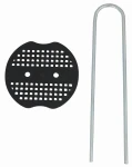 Szpilki do agrowłókniny 25 cm z podkładką - kpl. 6 szt.