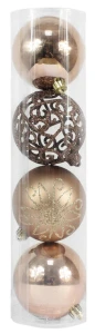 BOMBKI W TUBIE 8 CM KPL. 4 SZT.