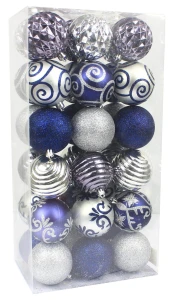 BOMBKI CHOINKOWE 7 CM KPL. 36 SZT.
