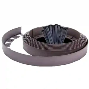 Obrzeże w rolce  50mm brązowe 10mb + 20 kotew  