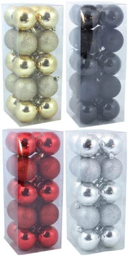 Bombki choinkowe 6cm kpl. 20 szt.