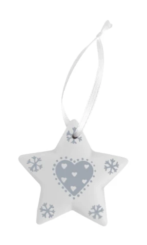 ZAWIESZKA GWIAZDKA 6 CM KPL. 6 SZT.