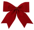 KOKARDKI CZERWONE 9 CM KPL. 6 SZT.