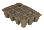 Doniczki torfowe 12 komórek - 15,5x11,5x5 cm - 10 szt.