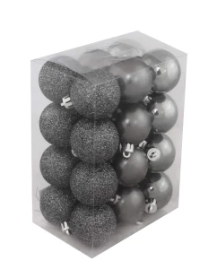 BOMBKI CHOINKOWE 4 CM KPL. 24 SZT.