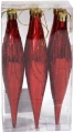 Ozdoba świąteczna KROPLA 16 cm 6szt.