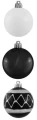BOMBKI CHOINKOWE 6 CM KPL. 12 SZT. MIX KOLOR