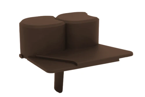 Palisada Midi Plus ciemny brąz