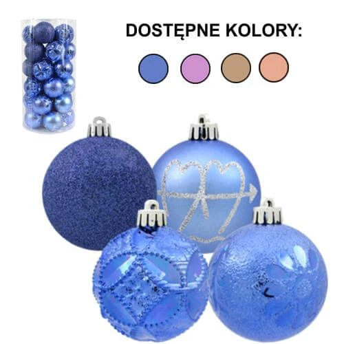 BOMBKI W TUBIE 6 CM KPL. 30 SZT.
