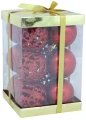 BOMBKI ŚWIĄTECZNE 6CM KPL. 12 SZT.