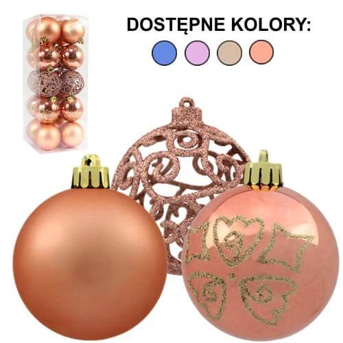 BOMBKI CHOINKOWE 6 CM KPL. 20 SZT.