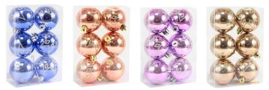 BOMBKI CHOINKOWE 6 CM KPL. 6 SZT.
