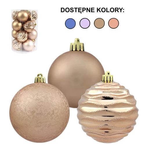 BOMBKI W TUBIE 8 CM KPL. 16 SZT.