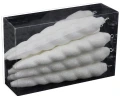 KPL. 8 SOPLI BIAŁYCH NA CHOINKĘ 15 CM