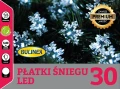 Lampki choinkowe led płatek śniegu